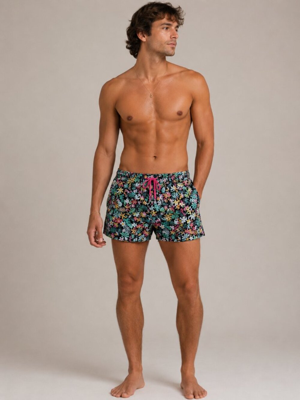 Chubbies The Bloomerangs Stretch Swim Trunks Size Small
